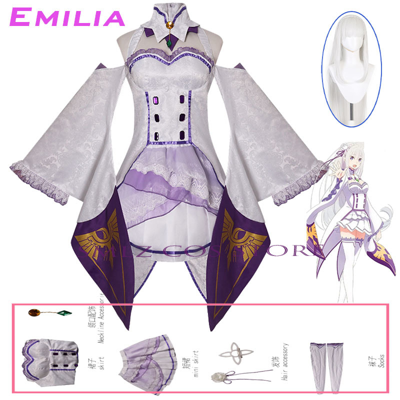 Anime Cosplay Show - Fantasia de Cosplay Emilia do Anime