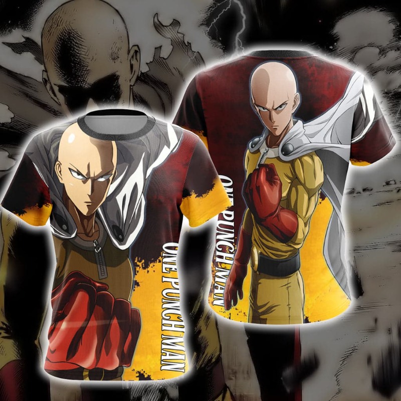 Anime Cosplay One Punch Man - Camiseta Temática do Anime Japonês One-Punch