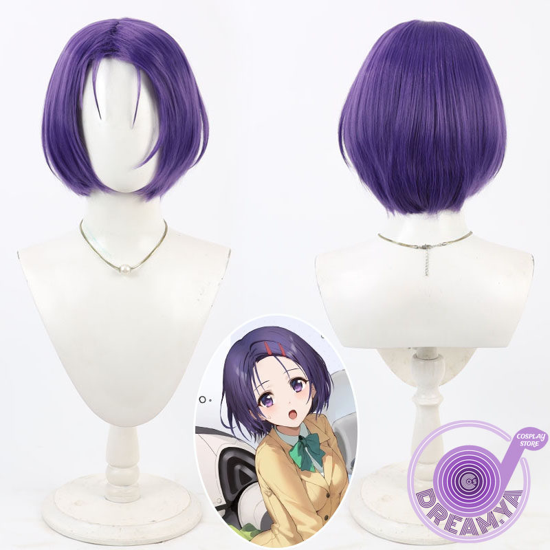Anime Cosplay Wigs - Peruca de Cosplay Sairenji Haruna Roxa