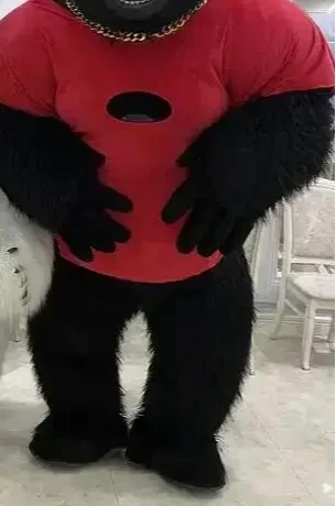 Anime Cosplay Real Life - Natal vida real inflável gorila traje