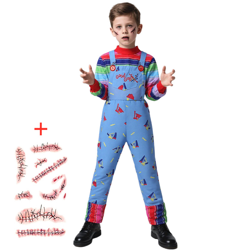 Anime Cosplay To Buy - Chucky traje macacão para crianças halloween