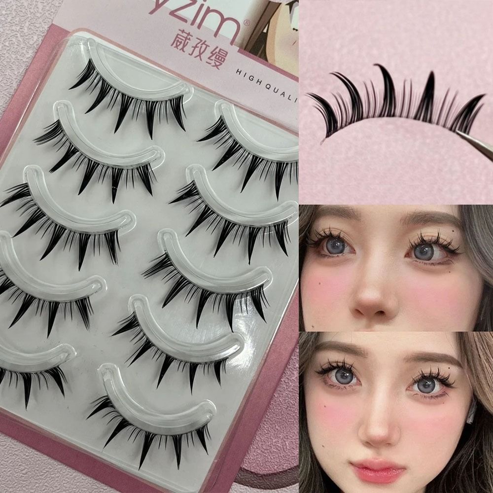 Anime Cosplay Lashes - Pacote com 5 Pares de Cílios