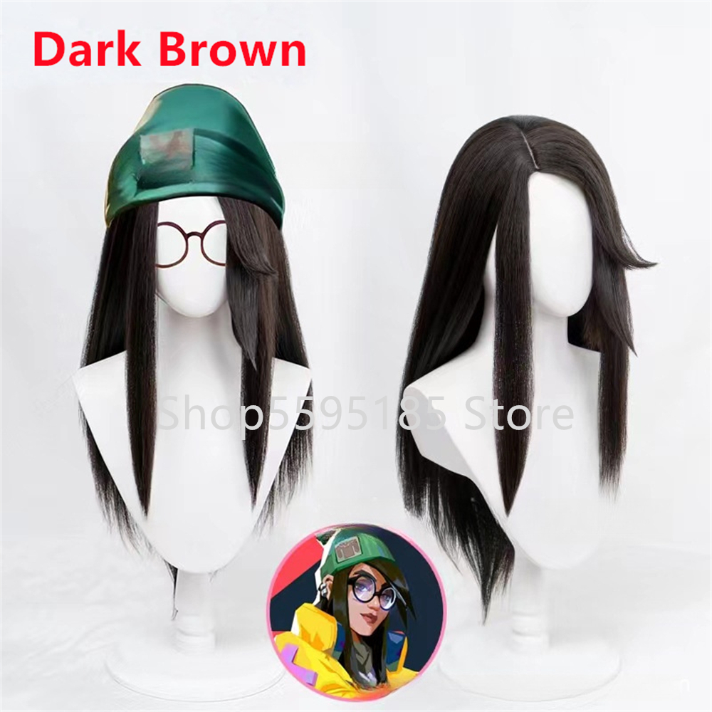 Peruca cosplay killjoy, 60cm,  - Anime Cosplay Long Black Hair avaliação e preço