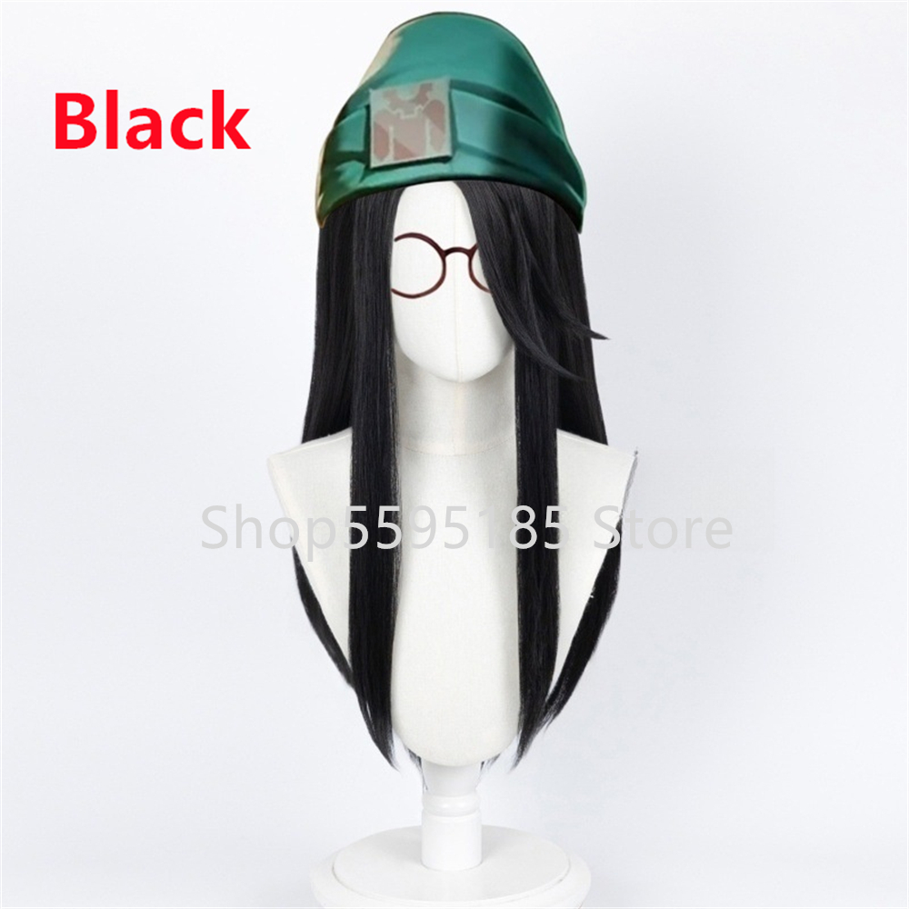 Peruca cosplay killjoy, 60cm,  - Anime Cosplay Long Black Hair avaliação e preço