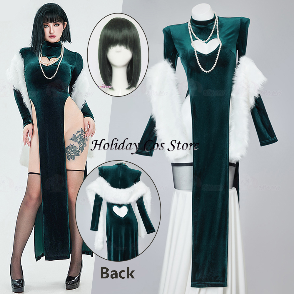 Um soco-homem fubuki cheongsam - Anime Cosplay One Punch Man avaliação e preço