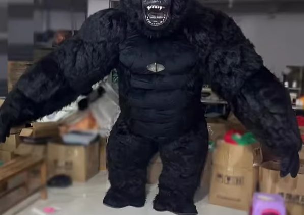 Vida real inflável gorila traj - Anime Cosplay Real Life avaliação e preço