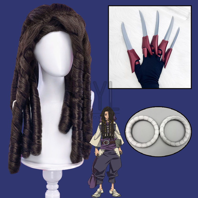 Peruca de cosplay anime gachia - Anime Cosplay Long Black Hair avaliação e preço