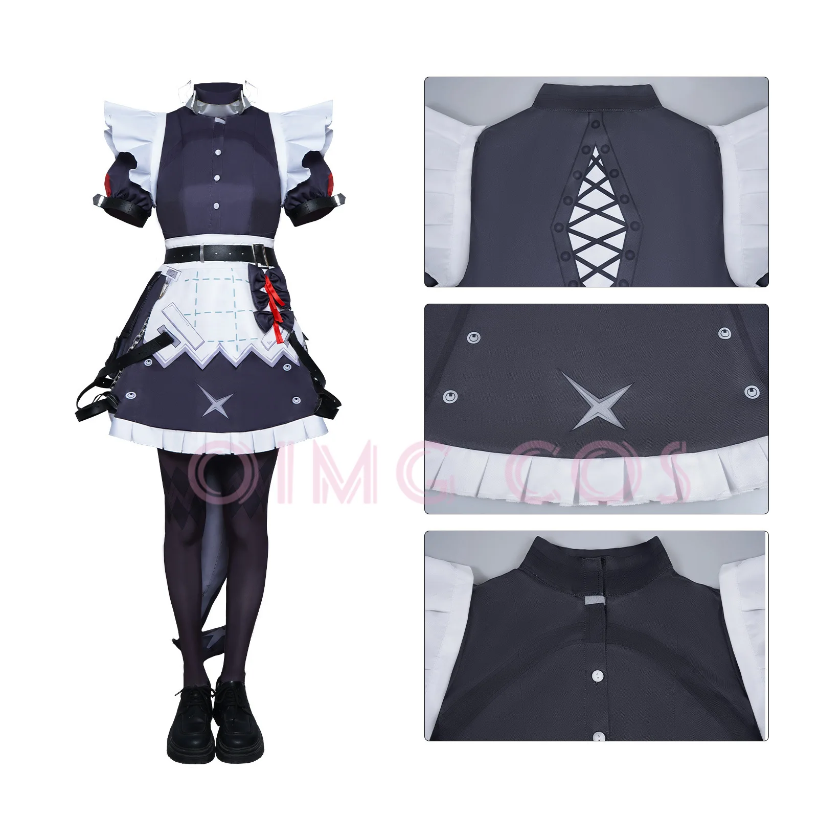 Ellen joe zenless zona zero co - Anime Cosplay Wigs avaliação e preço