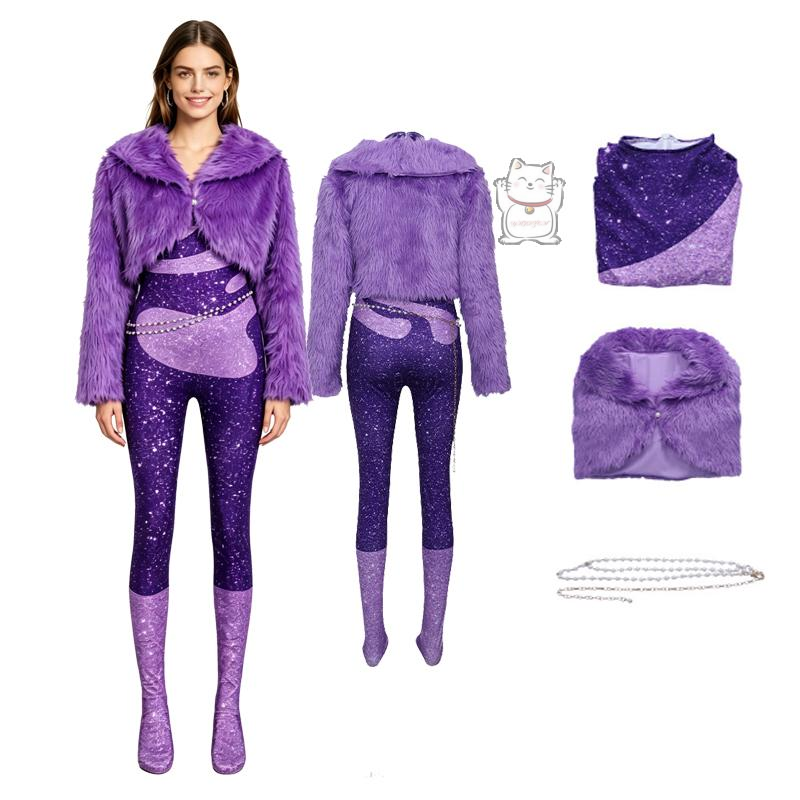 Fantasia de Palco Roxa de Pelú - Anime Cosplay To Buy avaliação e preço
