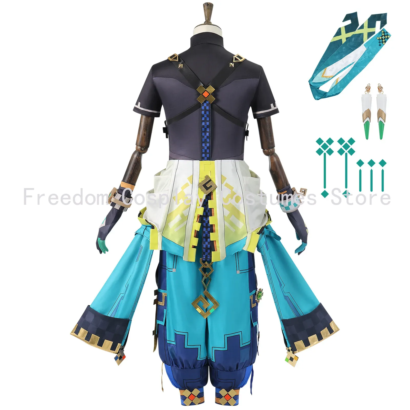 Jogo genshin impacto kinich co - Anime Cosplay Wigs avaliação e preço