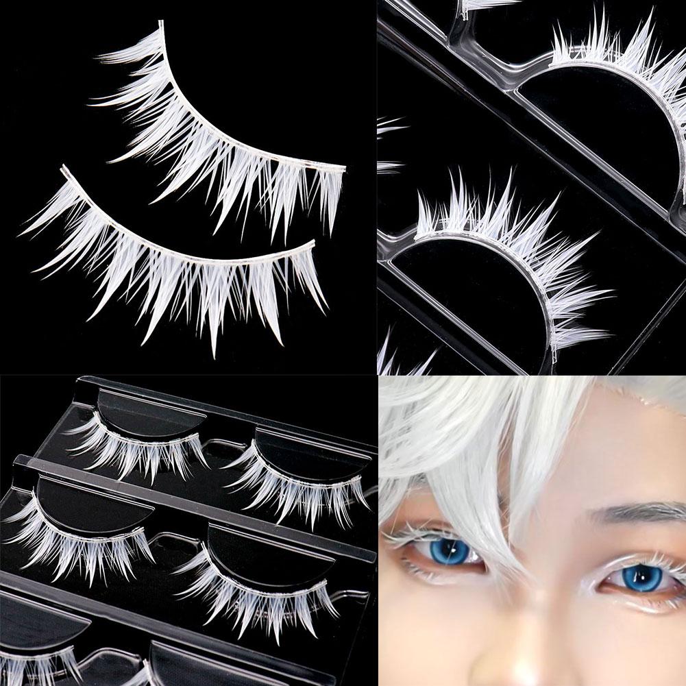 Cílios Postiços Brancos para C - Anime Cosplay Lashes avaliação e preço
