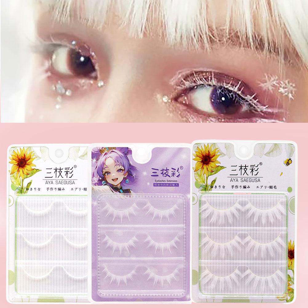 Cílios Postiços Brancos para C - Anime Cosplay Lashes avaliação e preço