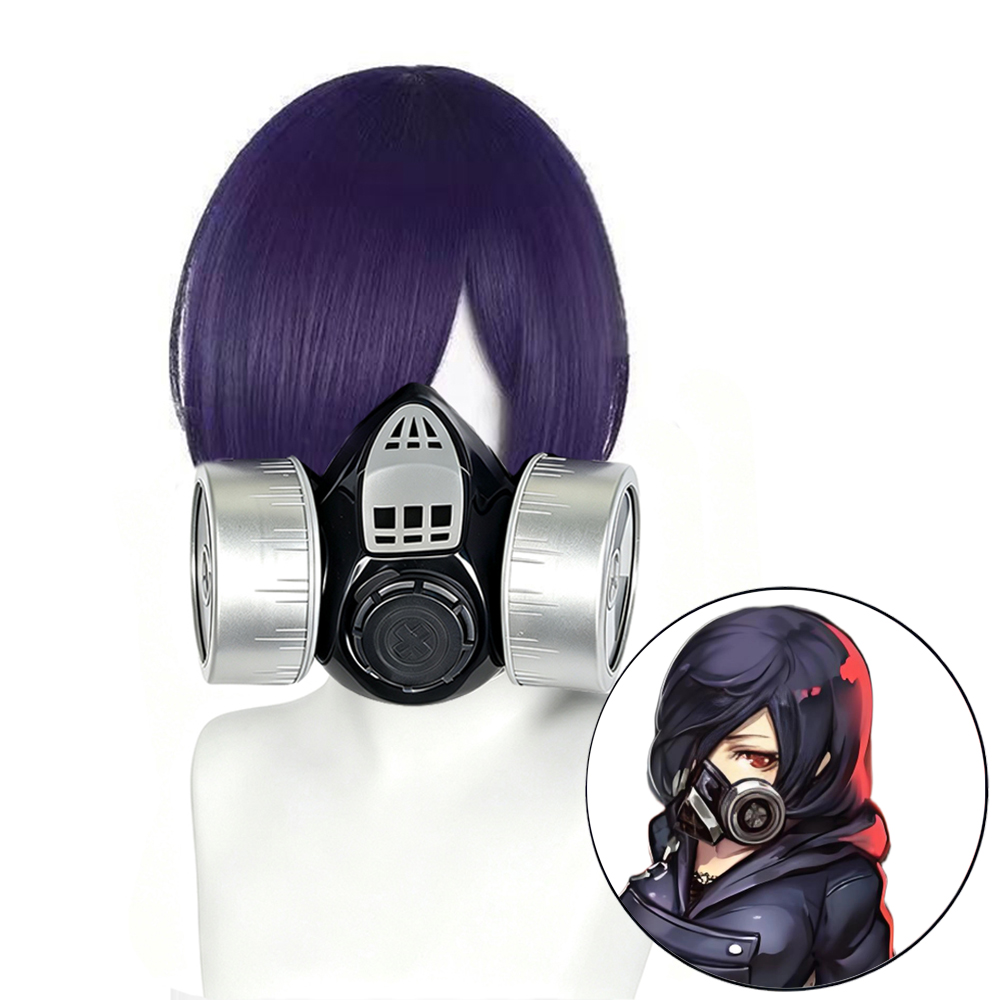 Peruca de Cosplay Touka Kirish - Tokyo Ghoul Mask avaliação e preço