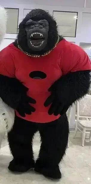Natal vida real inflável goril - Anime Cosplay Real Life avaliação e preço