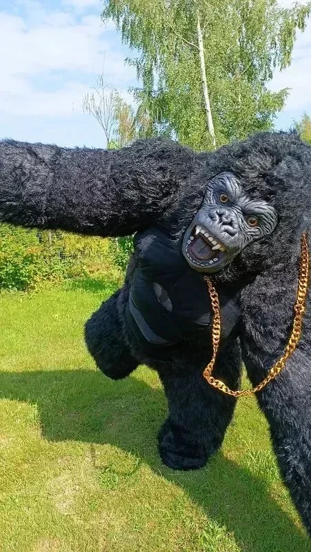 Natal vida real inflável goril - Anime Cosplay Real Life avaliação e preço