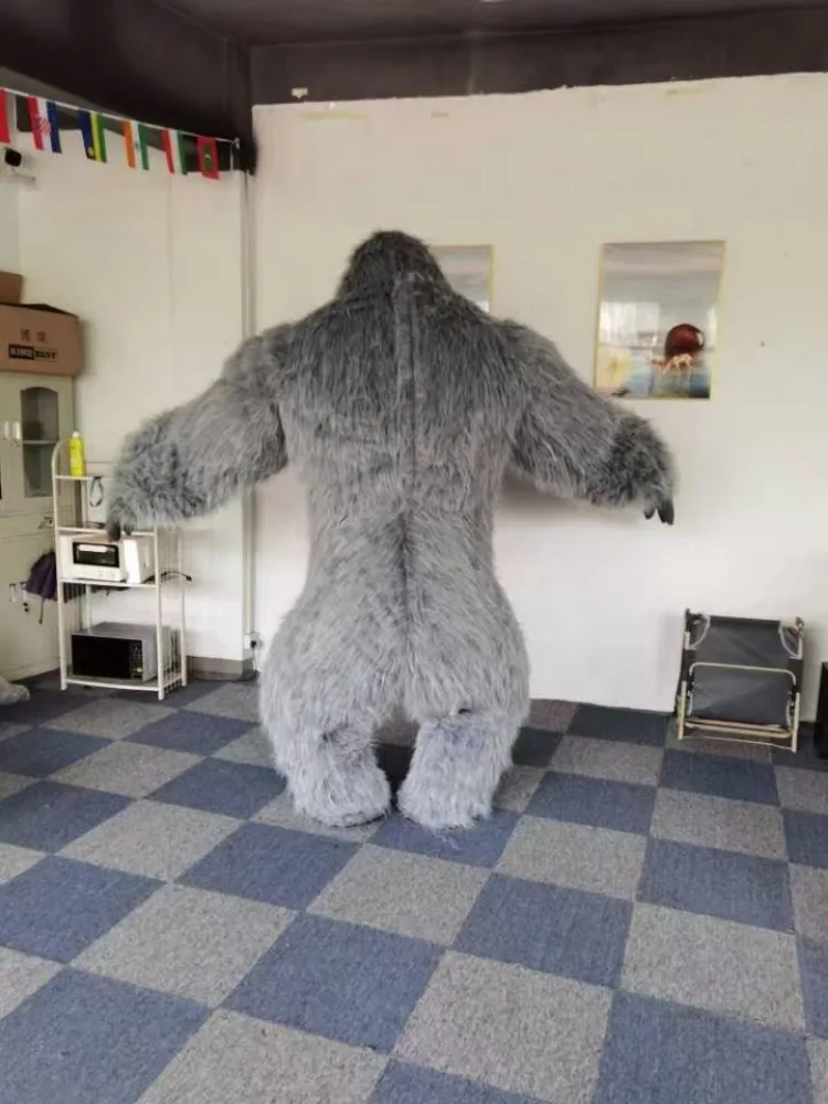 Vida real inflável gorila traj - Anime Cosplay Real Life avaliação e preço
