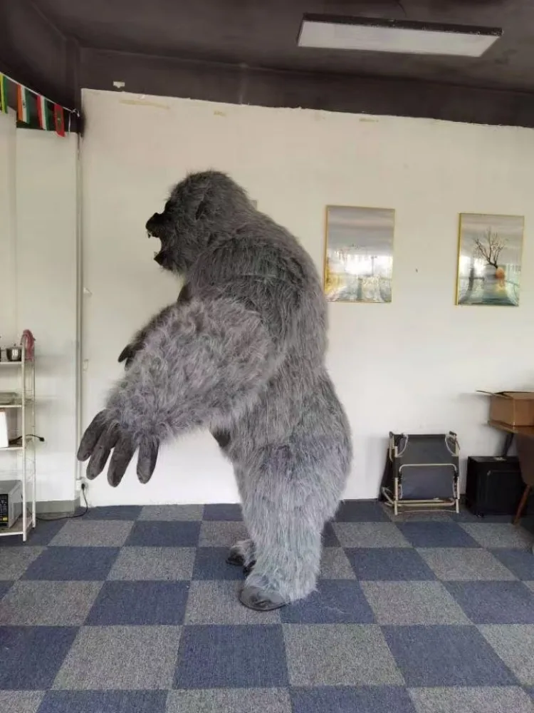 Vida real inflável gorila traj - Anime Cosplay Real Life avaliação e preço