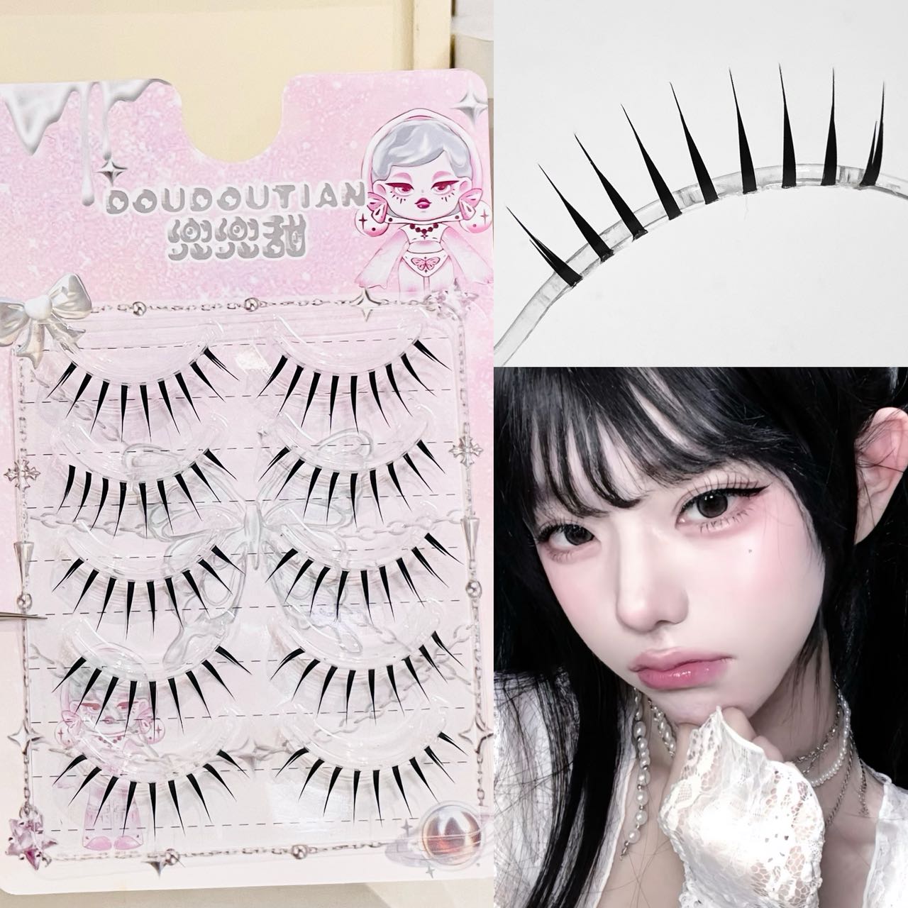 Cílios Postiços Doudoutian com - Anime Cosplay Lashes avaliação e preço