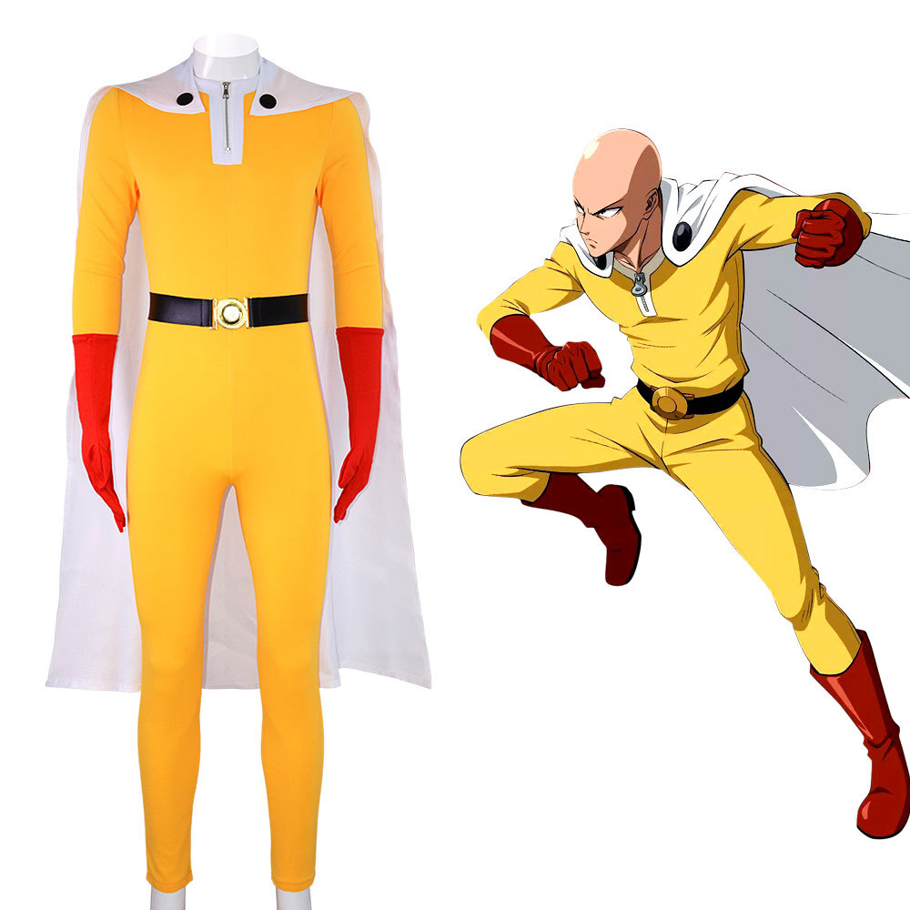 Fantasia de cosplay de One Pun - Anime Cosplay One Punch Man avaliação e preço