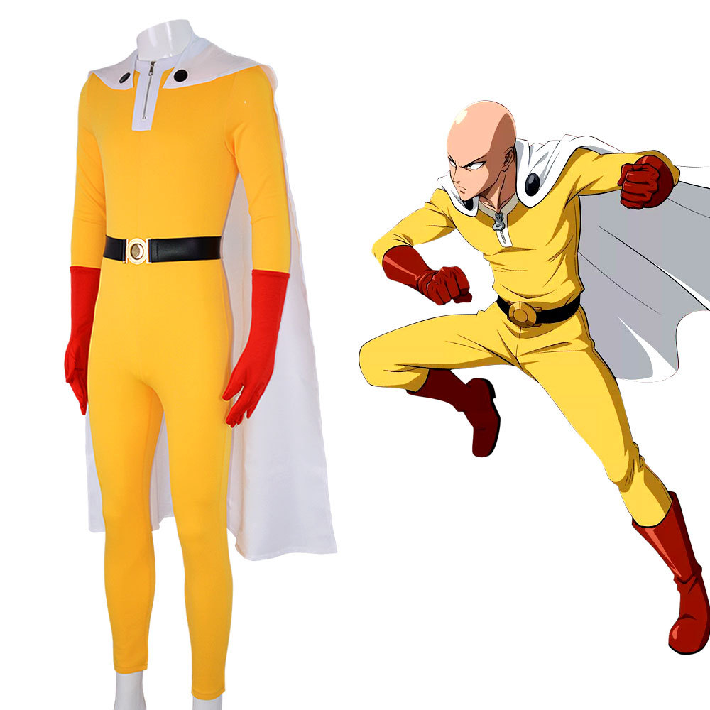 Fantasia de cosplay de One Pun - Anime Cosplay One Punch Man avaliação e preço