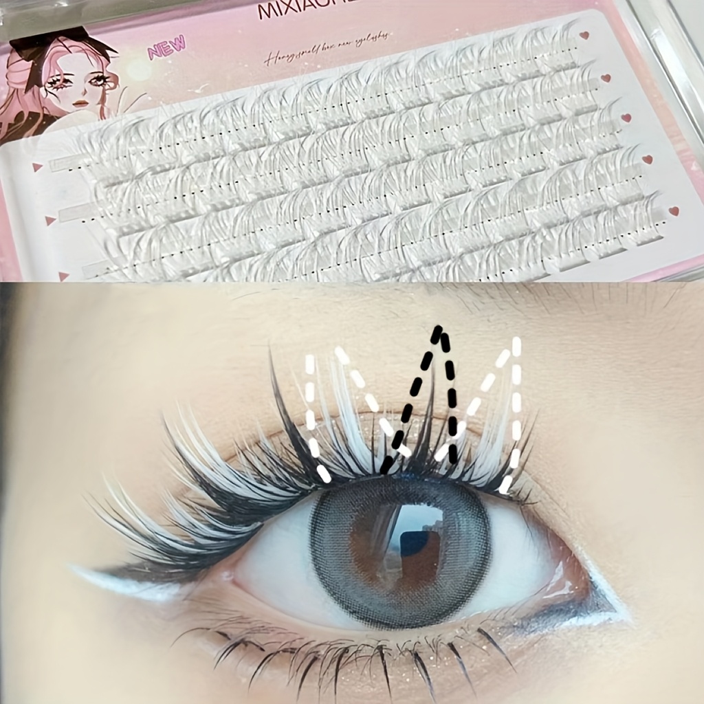 Cílios Coloridos Mixiaohe 60 C - Anime Cosplay Lashes avaliação e preço