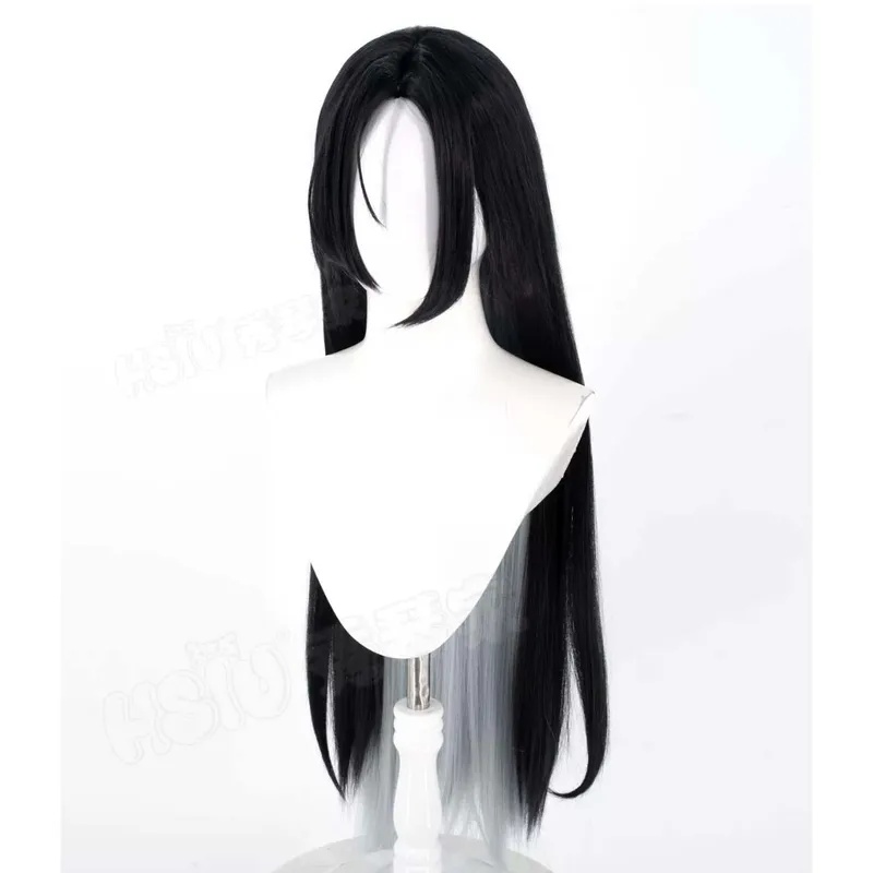 Peruca de Cabelo Sintético Res - Anime Cosplay Long Black Hair avaliação e preço
