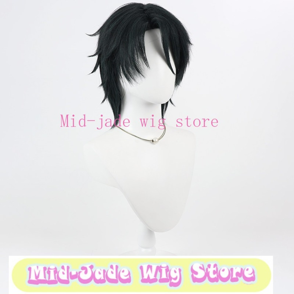 Peruca de Cosplay Malleus Drac - Anime Cosplay Long Black Hair avaliação e preço