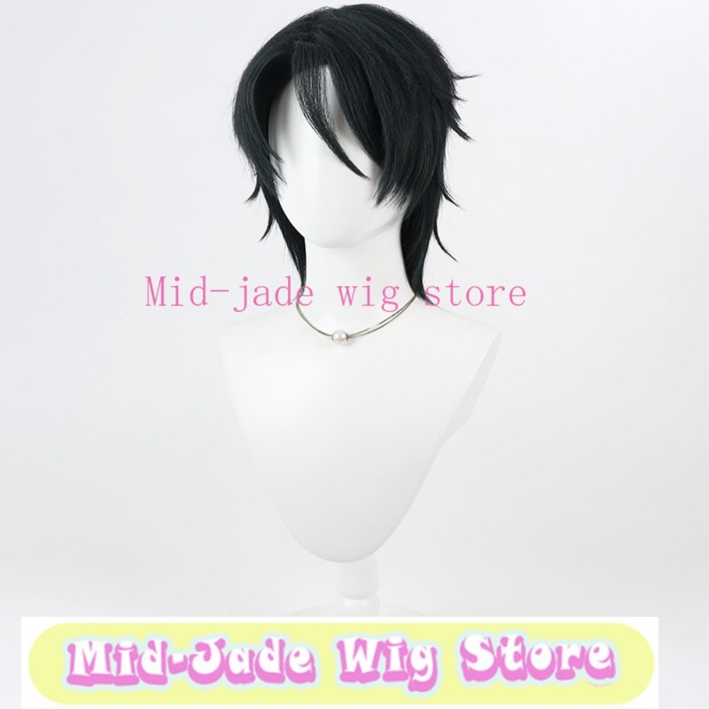 Peruca de Cosplay Malleus Drac - Anime Cosplay Long Black Hair avaliação e preço
