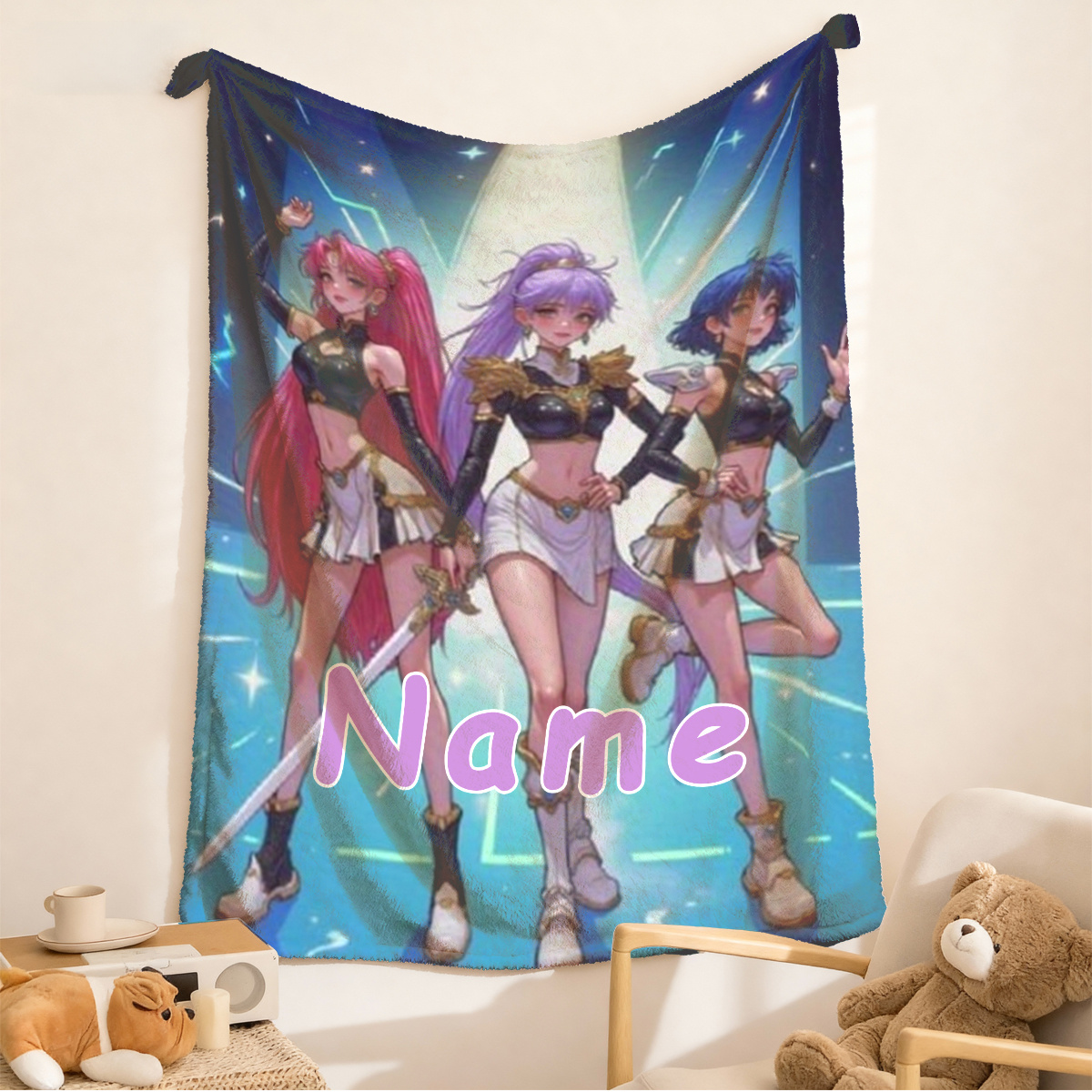 Cobertor Personalizado de Anim - Anime Cosplay Girl Name avaliação e preço