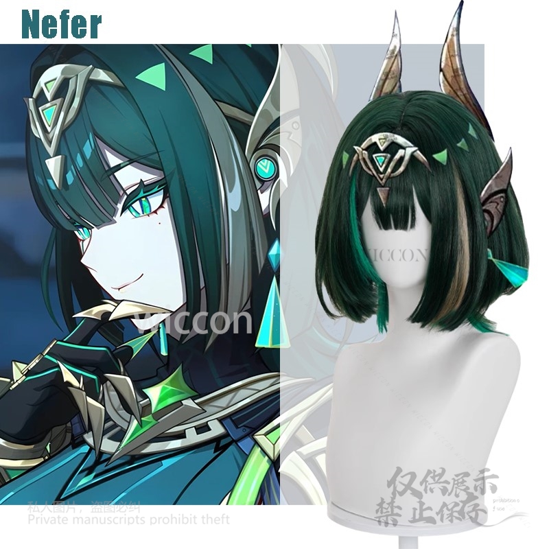 Anime jogo genshin impacto nov - Anime Cosplay Wigs avaliação e preço